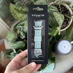 Coach Apple Watch Strap 38mm/40mm Light Blue